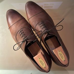 Men’s Santoni lace up cap toe shoes - Darien-2